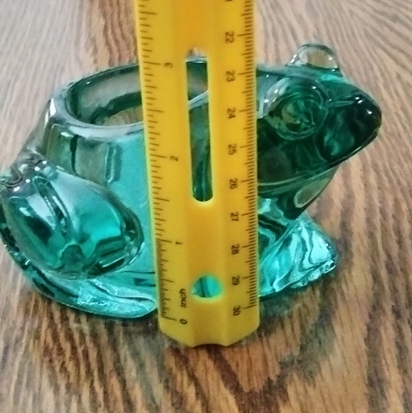 Indiana Glass Green Frog Candle Holder - Picture 9 of 9